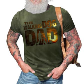 The Walking Dad Design As A Dog Holder 3D Print Casual Tshirt | Mazezy