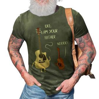 Uke I Am Your Father Ukulele Guitar Music Gift For Men Women 3D Print Casual Tshirt | Mazezy