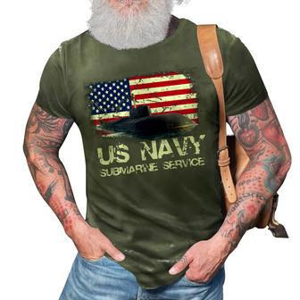 Us Navy Submarine Service Us Navy Veteran Gift 3D Print Casual Tshirt | Mazezy