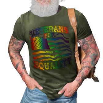 Veterans For Equality For Military Supporting Lgbtq Graphics 3D Print Casual Tshirt | Mazezy