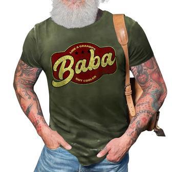 Vintage Baba Like A Grandpa But Cooler Baba Arabic 3D Print Casual Tshirt - Seseable