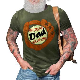 Vintage Baseball Dad Baseball Fans Sport Lovers Men 3D Print Casual Tshirt | Mazezy