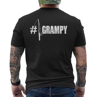 1 No1 Grampy Fishing T For Dad Or Grandpa Men's Back Print T-shirt | Mazezy