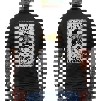 13Th Birthday Decorations Girl Messy Bun 13 Years Old Bday Men's Back Print T-shirt | Mazezy