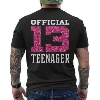 13Th Birthday Birthday Shirt Thirteen Men's Back Print T-shirt | Mazezy