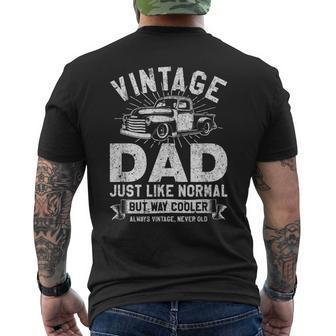 1950S Pick Up Truck Vintage Dad Just Like Normal But Cooler Men's T-shirt Back Print - Seseable