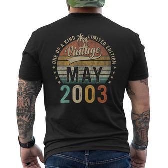 20 Year Old Awesome Since May 2003 20Th Birthday Mens Back Print T-shirt - Seseable