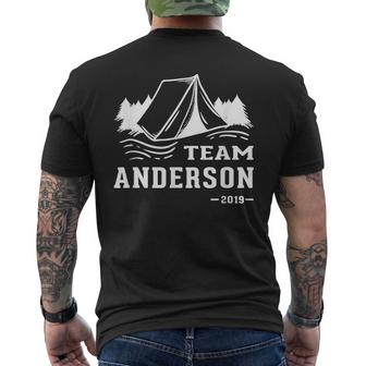Team Anderson Camping Vacation 2019 Mens Back Print T-shirt