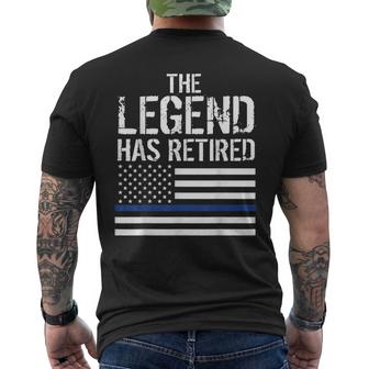 The Legend Has Retired  Police Retirement Party Gift Gift For Mens Mens Back Print T-shirt
