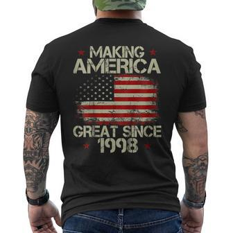 21St Birthday Making America Great Since 1998 Men's Back Print T-shirt | Mazezy