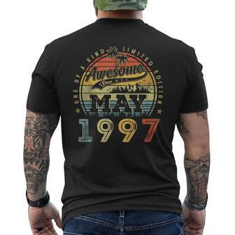 26 Year Old Awesome Since May 1997 26Th Birthday Mens Back Print T-shirt - Seseable