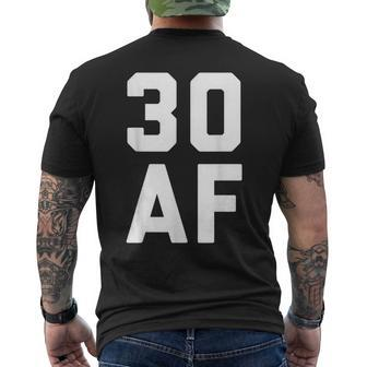 30 Af 30Th Birthday Men's Back Print T-shirt | Mazezy