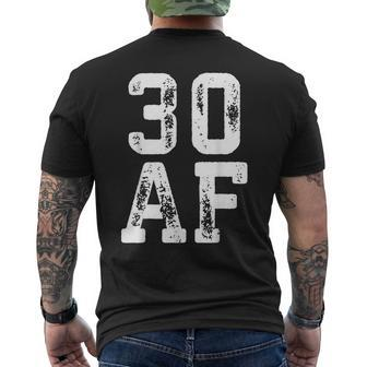30 Af 30Th Birthday Shirt Men's Back Print T-shirt | Mazezy