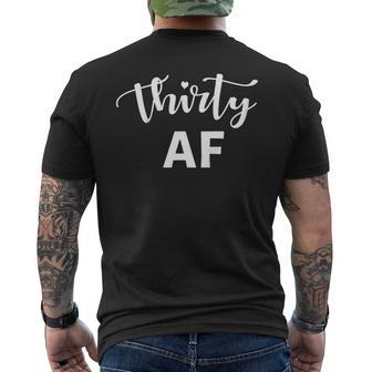 30 Af Shirt - Thirty Af 30Th Birthday Men's Back Print T-shirt | Mazezy