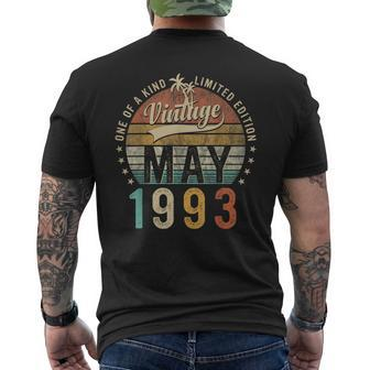 30 Year Old Awesome Since May 1993 30Th Birthday Mens Back Print T-shirt - Seseable