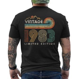 40 Year Old Birthday Vintage 1983 Limited Edition 40Th Bday Men's T-shirt Back Print - Seseable