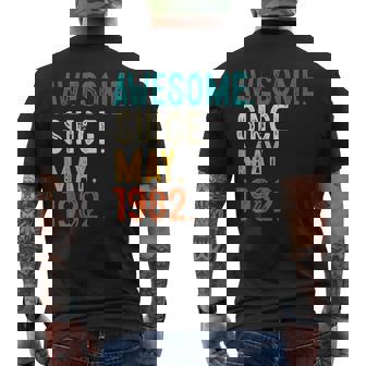 41 Year Old Awesome Since May 1982 41St Birthday Mens Back Print T-shirt | Mazezy