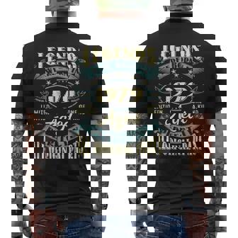44Th Birthday Vintage Legends Born In 1979 44 Year Old Men's Back Print T-shirt | Mazezy