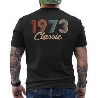 46Th Birthday Straight Outta Classic 1973 Vintage Shirt Men's Back Print T-shirt | Mazezy