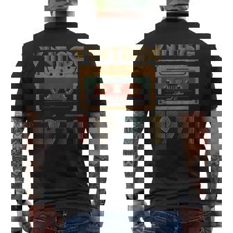 52 Years Old Vintage 1971 Made In 1971 Best Of 52Th Birthday Men's Back Print T-shirt | Mazezy