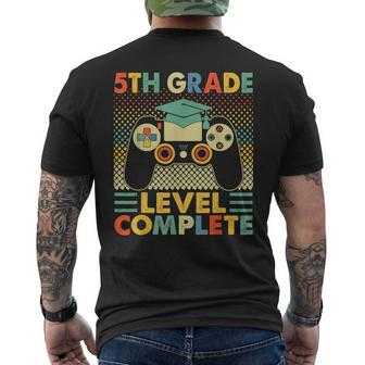 5Th Grade Level Complete Gamer Class Of 2023 Graduation Mens Back Print T-shirt - Seseable