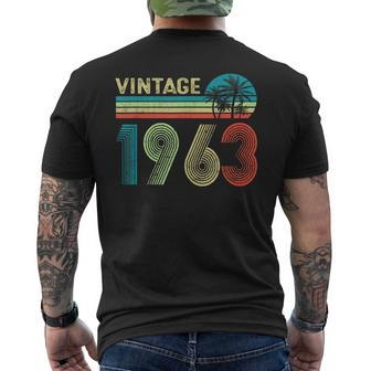 60 Years Old Vintage 1963 Men Women 60Th Birthday Men's Back Print T-shirt | Mazezy