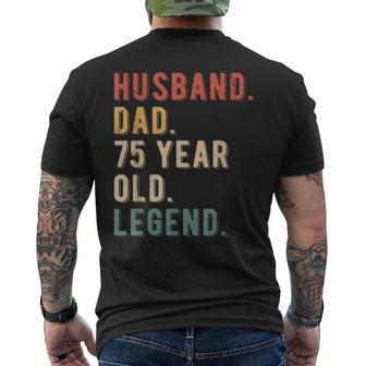 Mens 75Th Birthday Decoration Husband Vintage Dad 1948 Men's T-shirt Back Print - Seseable