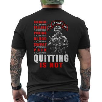 75Th Regiment Ranger Failing Sweet Pain Men's T-shirt Back Print - Seseable