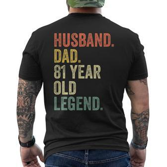 Mens 81St Birthday For Men Vintage Dad 1939 81 Men's T-shirt Back Print - Seseable