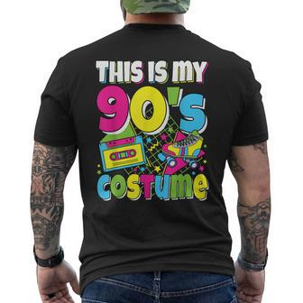 This Is My 90S Costume 90S Theme Outfit Nineties 1990S Men's Back Print T-shirt | Mazezy