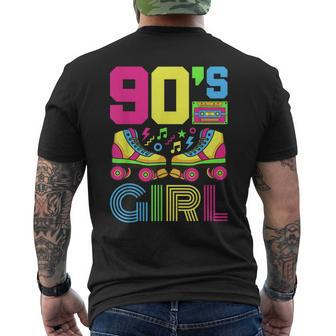 90S Girl 1990S Fashion Theme Party Outfit Nineties Costume Men's Back Print T-shirt | Mazezy