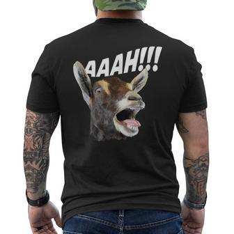 Aaah - Goat Whisperer Rancher Farm Animal Farmer Halloween Mens Back Print T-shirt | Mazezy