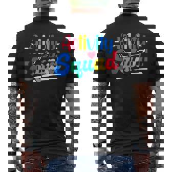 Activity Squad Activity Director Activity Assistant Men's Back Print T-shirt | Mazezy