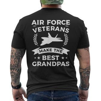 Air Force Veterans Make The Best Grandpas Veteran Grandpa V2 Men's T-shirt Back Print - Seseable