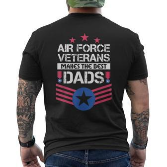 Air Force Veterans Makes The Best Dad Vintage Us Military Men's T-shirt Back Print - Seseable