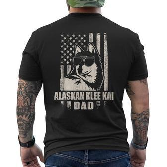 Alaskan Klee Kai Dad Cool Vintage Retro Proud American Men's T-shirt Back Print - Seseable
