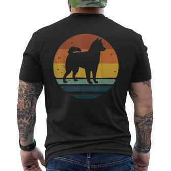 Alaskan Klee Kai Vintage Retro Dog Mom Dad Men's T-shirt Back Print - Seseable