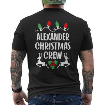 Alexander Name Gift Christmas Crew Alexander Mens Back Print T-shirt - Seseable