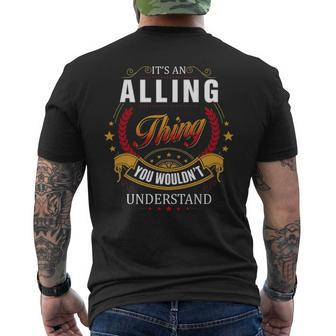 Alling Family Crest Alling Alling Clothing Alling T Alling T For The Alling Men's T-shirt Back Print - Seseable