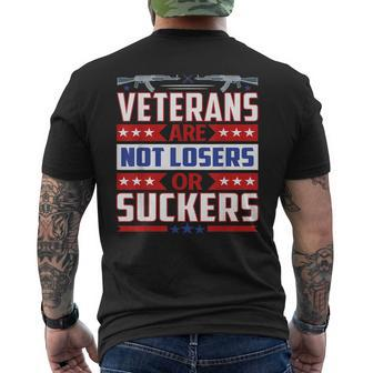 Amazing For Veterans Day Veterans Are Not Losers Men's T-shirt Back Print - Seseable