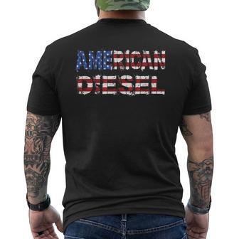American Diesel Diesel Life Mechanic Roll Coal Mens Back Print T-shirt | Mazezy