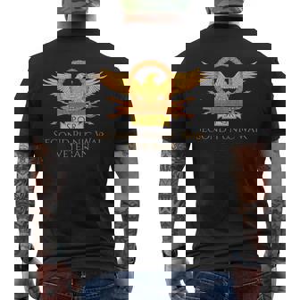 Ancient Roman History Second Punic War Military Veteran Spqr Men's Back Print T-shirt | Mazezy