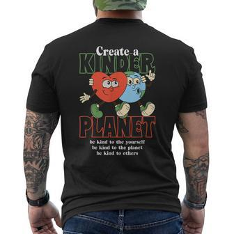 April 22Nd Kind Planet Save Earth Day Groovy Environment Mens Back Print T-shirt - Thegiftio UK