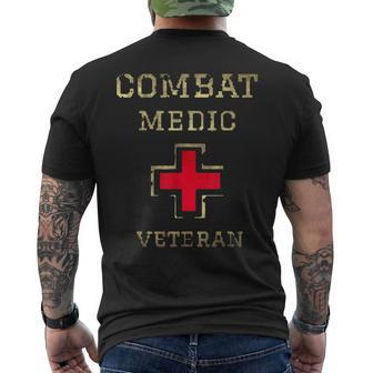 Army Combat Medic Veteran Military Veteran Funny Retirement Mens Back Print T-shirt | Mazezy