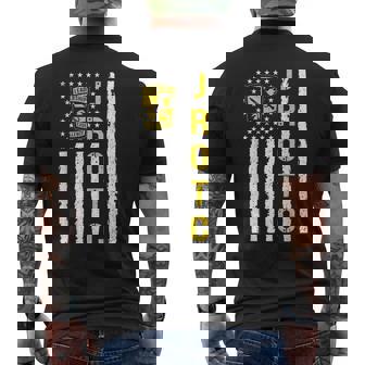 Army Jrotc American Flag Junior Rotc Leadership Excellence Men's T-shirt Back Print - Seseable