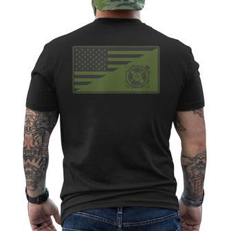 Army Logistics Branch American Flag Mens Back Print T-shirt | Mazezy DE