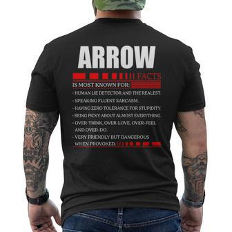 Arrow Fact Fact Arrow For Arrow Fact Men's T-shirt Back Print - Seseable