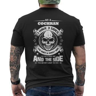 As A Cochran Ive 3 Sides Only Met About 4 People Mens Back Print T-shirt - Seseable