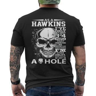 As A Hawkins Ive Only Met About 3 Or 4 People 300L2 Its Th Mens Back Print T-shirt - Seseable