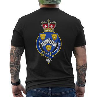 Ashby Coat Of Arms Family Crest Mens Back Print T-shirt - Seseable
